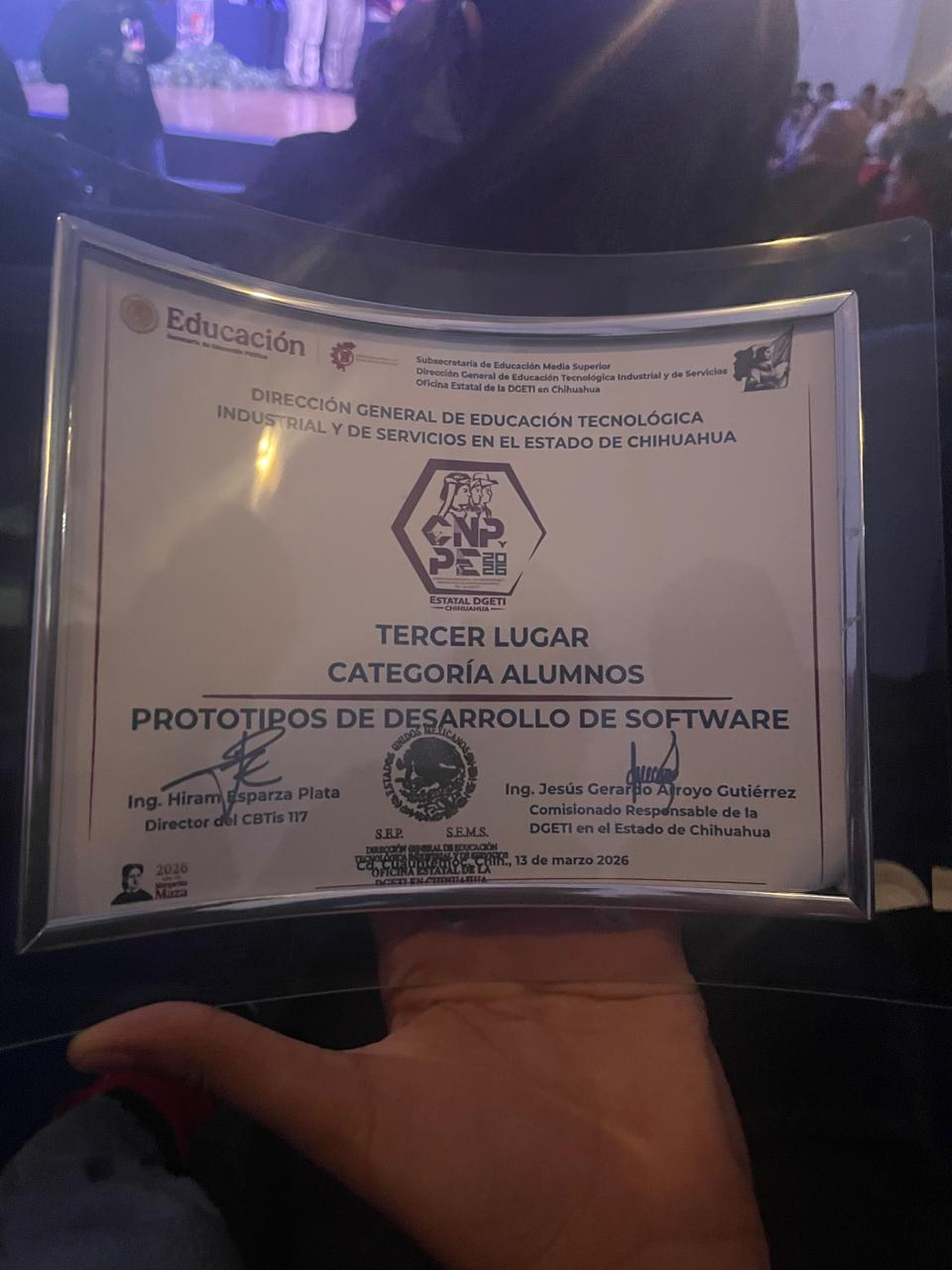 Premio obtenido